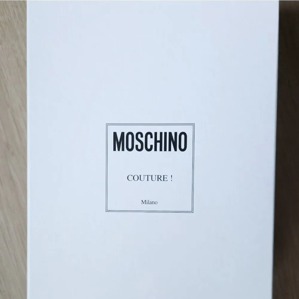 Moschino Patent Leather Block Heel Boot